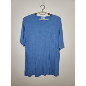 Peter Millar blue short sleeve shirt with front pocket - XXL / 2XL